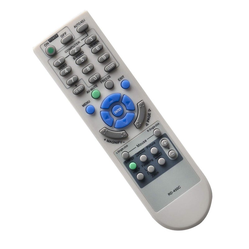 WINFLIKE RD-450C Remote Control Replace for NEC Projector NP100, NP110, NP110+, NP115, NP115+ NP1200, NP210, NP210+, NP215, NP216 NP2200, NP300, NP300+, NP305, NP305+ NP310, NP310+. NP3200,RMT-PJ31 - Image 2